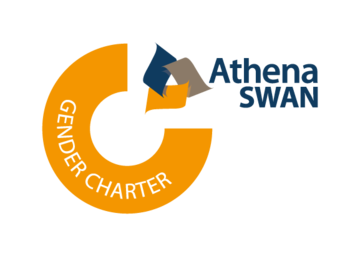 Advance Higher Education membership logo with a gold circle and triangle in the top right corner 