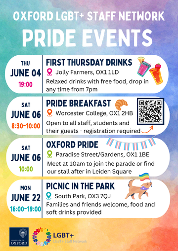 LGBT+ Staff Network Pride Flyer